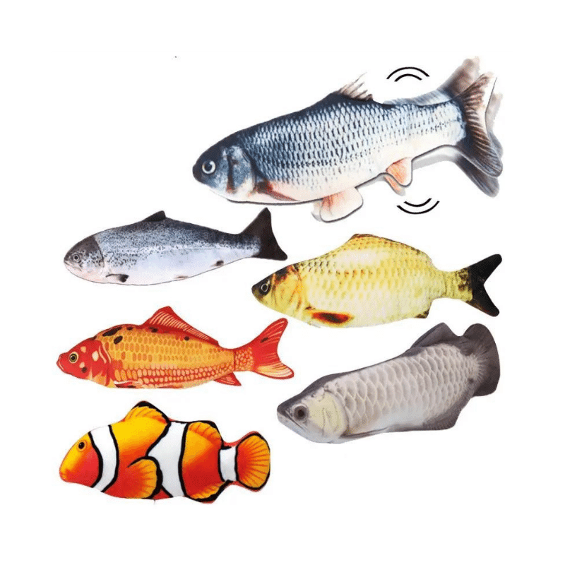 Brinquedo peixe elétrico para gatos - Conforto Dos Patudos