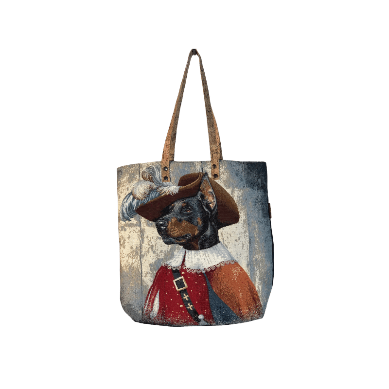Bolsa de ombro padrão cão realeza - Conforto Dos Patudos