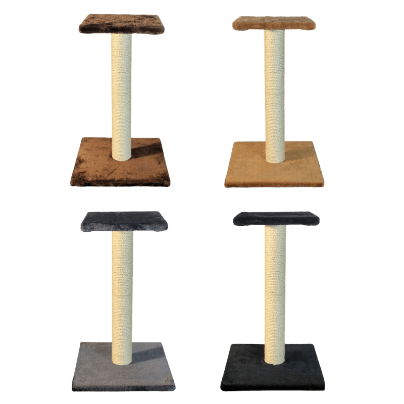 Arranhadores LUFINI de Corda Branca com 2 bases de pêlo curto (várias cores) - Conforto Dos Patudos