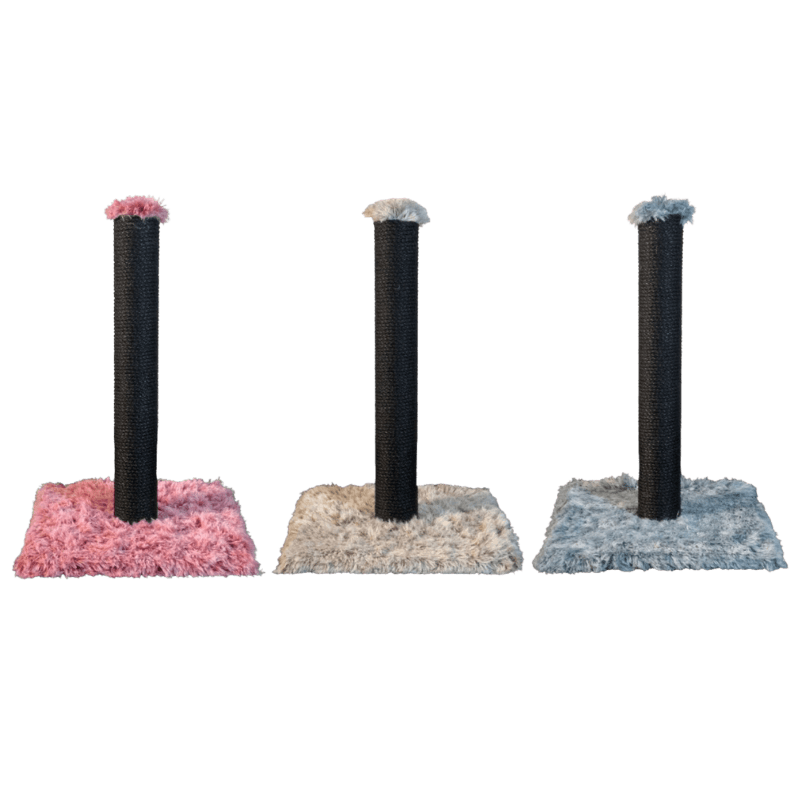 Arranhadores LUFINI de Corda Preta com 1 base de pêlo longo (várias cores) - Conforto Dos Patudos
