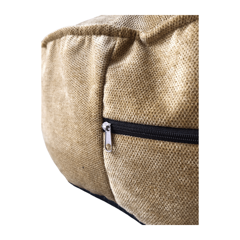 Puff Amarelo LUFINI (Personalizável) - Conforto Dos Patudos