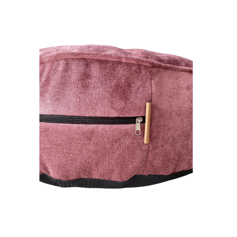 Puff Rosa LUFINI (Personalizável) - Conforto Dos Patudos