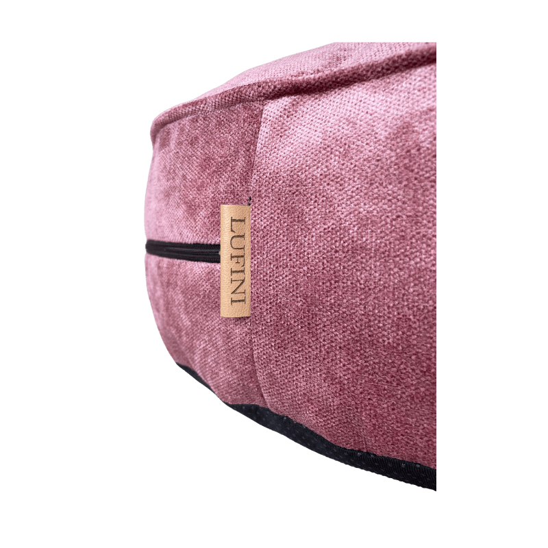 Puff Rosa LUFINI (Personalizável) - Conforto Dos Patudos