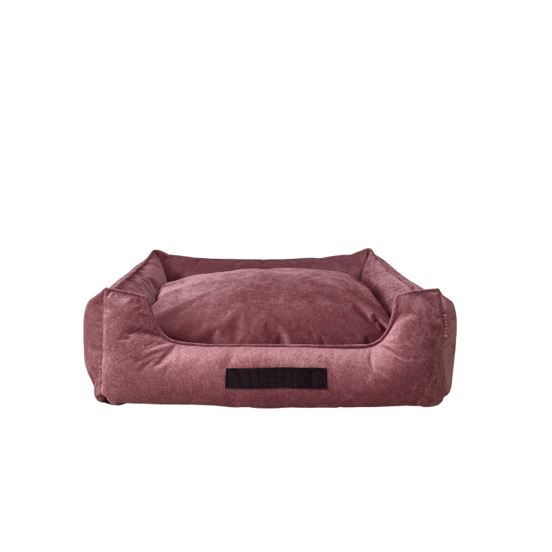 Cama Retangular Rosa LUFINI (Personalizável) - Conforto Dos Patudos