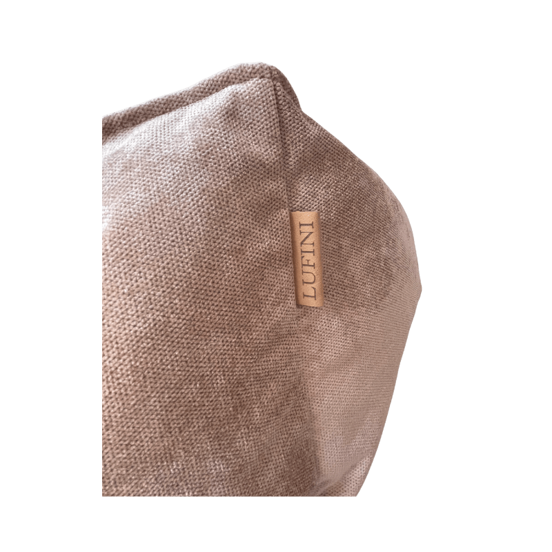 Cama Retangular Beje LUFINI (Personalizável) - Conforto Dos Patudos