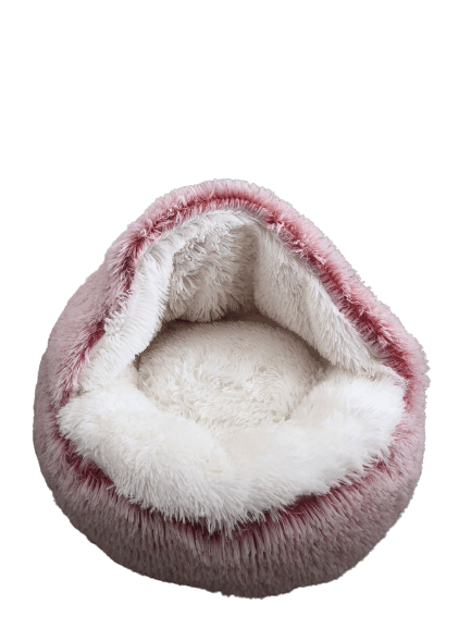 Cama Iglu de pêlo Rosa Claro - Conforto Dos Patudos