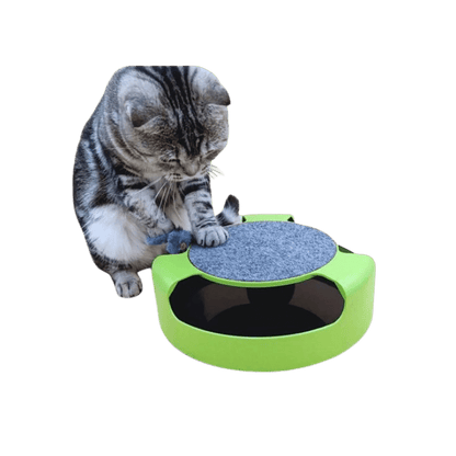 Brinquedo interativo para gatos com arranhador