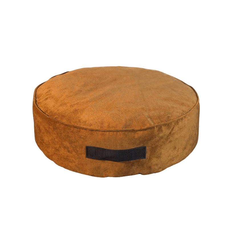 Puff Laranja LUFINI (Personalizável) - Conforto Dos Patudos