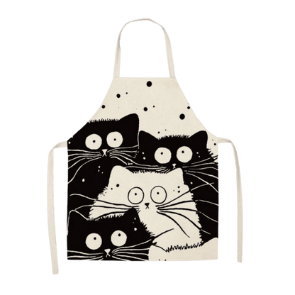 Avental com motivos de gatos - Conforto Dos Patudos