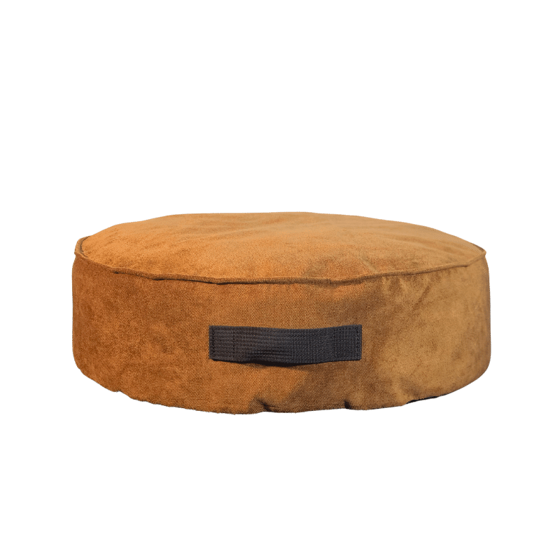 Puff Laranja LUFINI (Personalizável) - Conforto Dos Patudos