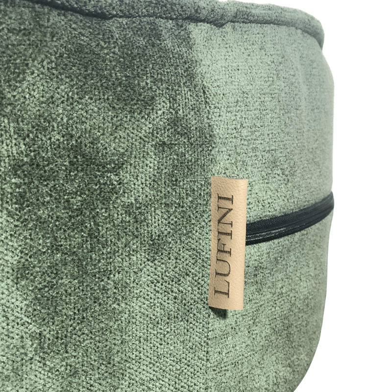 Puff Verde LUFINI (Personalizável) - Conforto Dos Patudos