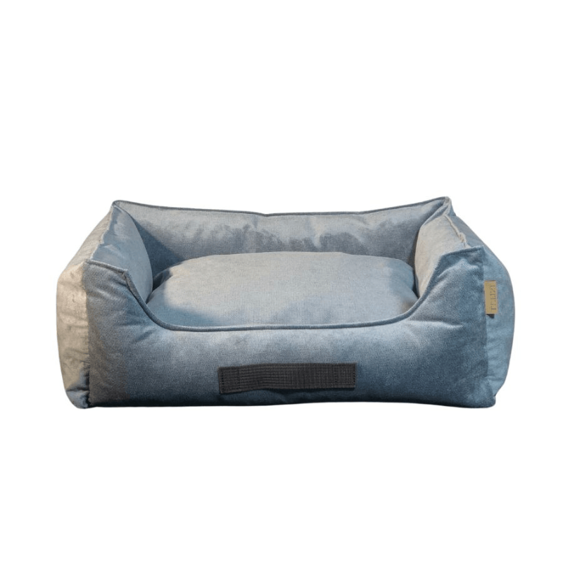 Cama Retangular Cinzenta LUFINI (Personalizável) - Conforto Dos Patudos