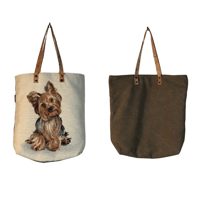 Bolsa de ombro padrão cão yorkshire terrier - Conforto Dos Patudos