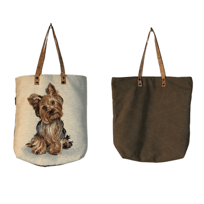 Bolsa de ombro padrão cão yorkshire terrier - Conforto Dos Patudos