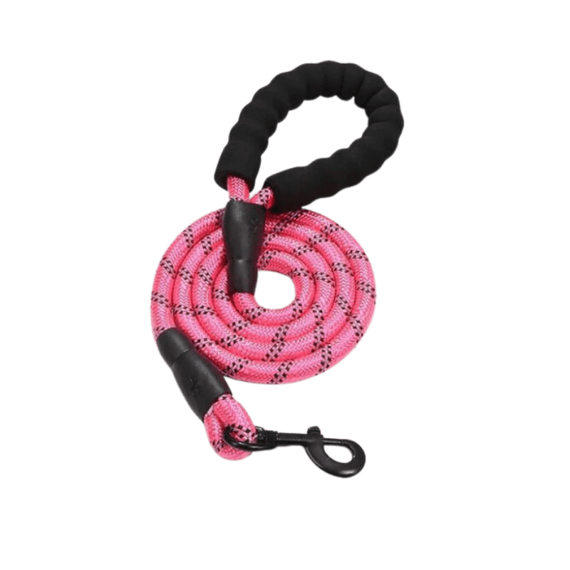 Trela Refletora para Cão Rosa - Conforto Dos Patudos