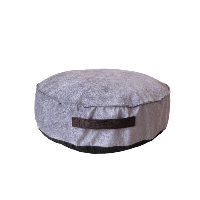 Puff Cinzento LUFINI (Personalizável) - Conforto Dos Patudos
