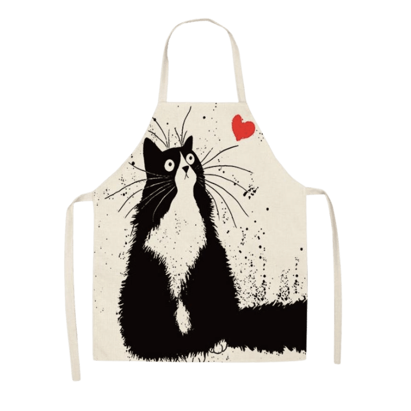 Avental com motivos de gatos - Conforto Dos Patudos