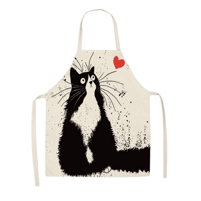 Avental com motivos de gatos - Conforto Dos Patudos