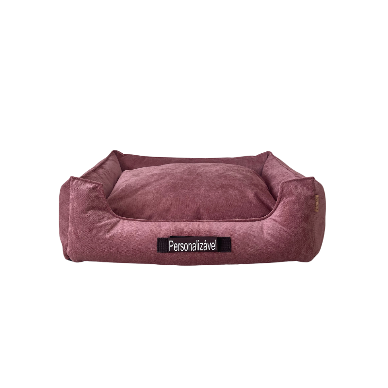 Cama Retangular Rosa LUFINI (Personalizável)