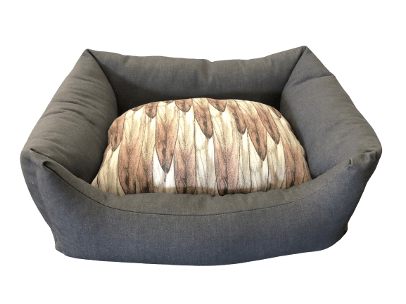 Cama Retangular de Ganga Cinzenta (vários padrões) - Conforto Dos Patudos