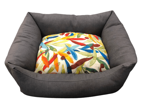 Cama Retangular de Ganga Cinzenta (vários padrões) - Conforto Dos Patudos