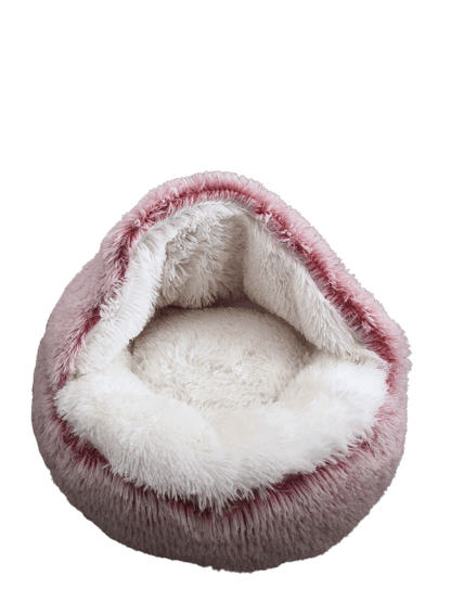 Cama Iglu de pêlo Rosa Claro - Conforto Dos Patudos
