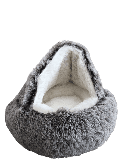 Cama Iglu de pêlo Castanho - Conforto Dos Patudos